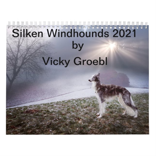 Silken Windhounds 2021 von Vicky Groebl - Erwachse Kalender (Titelbild)