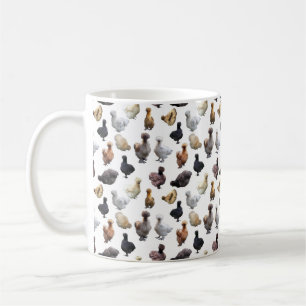 Silkie Bantam Chickens Kaffeetasse