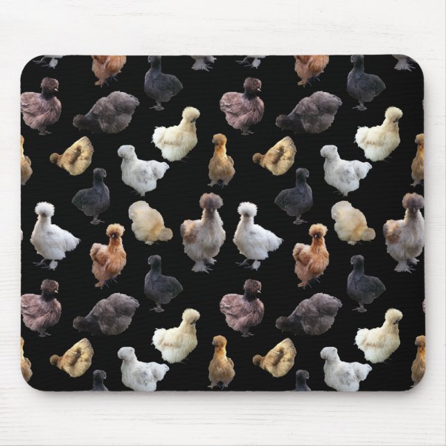 Silkie Bantam Chickens Mousepad (Vorne)
