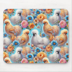 Silkie Chicken farbenfrohe Backwaren & Niedliche M Mousepad
