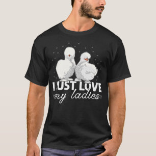 Silkie Chicken Farm Bauer I Liebe Chinesisch Silk T-Shirt