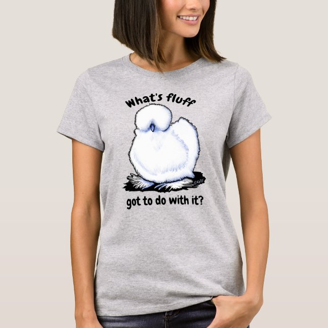 Silkie Chicken Spaß T - Shirt (Vorderseite)
