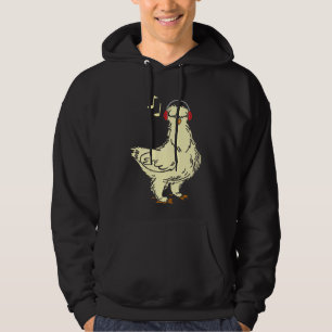 Silkie Chicken Wear Headphone Hoodie