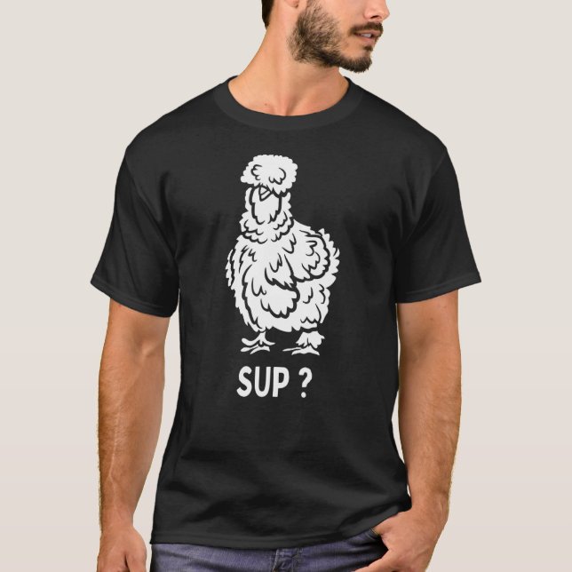 Silkie-Huhn 1 T-Shirt (Vorderseite)