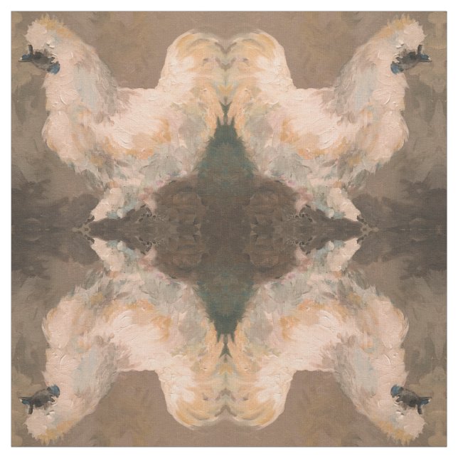 Silkie Huhn-Bauernhausgewebe 56" Baumwolle Stoff (Muster)