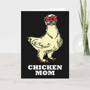 Silkie-Huhn-Mutter-Geschenk Süße Küken Tier Karte