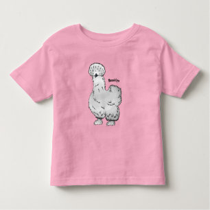 Silkie-Hühner-Cartoon Kleinkind T-shirt