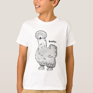 Silkie-Hühner-Cartoon T-Shirt