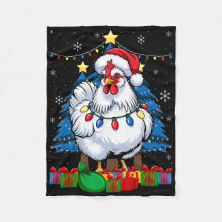 Silkie Seidenhuhn Lustige Weihnachtsgrafik _1 Fleecedecke