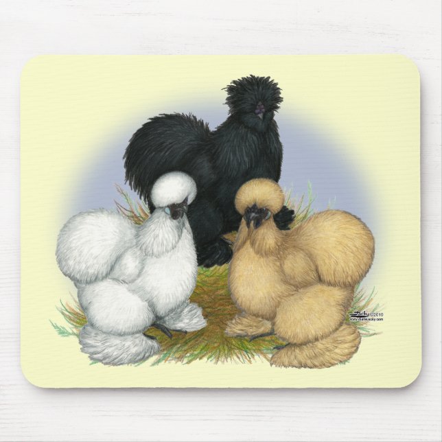 Silkie Trio Mousepad (Vorne)