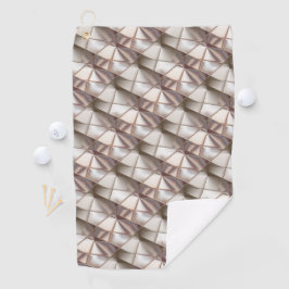 Silky beige mit Relief- oder Tiefenformen Golfhandtuch