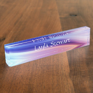Silky Bliss Lavendel mit Namen Namensplakette