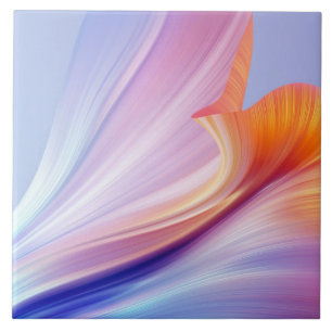 Silky Furl of Floral Bliss Lavender Fliese