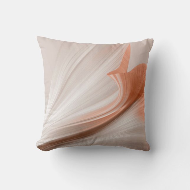 Silky Furl Touch Peach Kissen (Vorderseite)