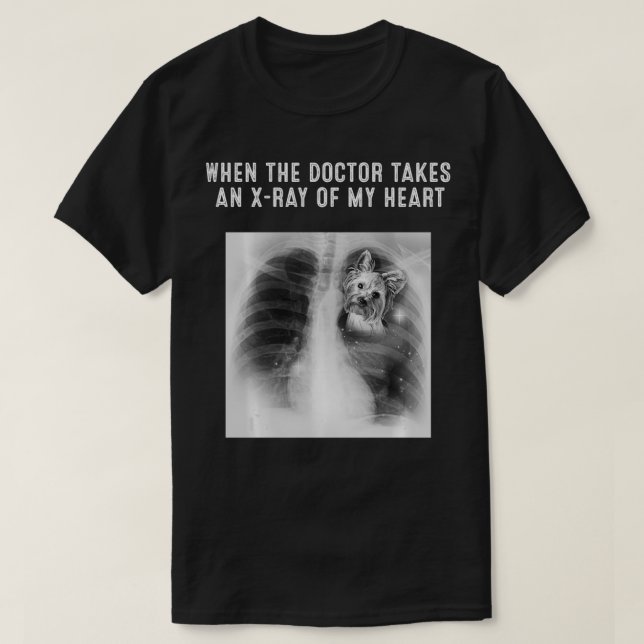 SILKY TERRIER Dog Doctor nimmt einen XRay meines H T-Shirt (Design vorne)
