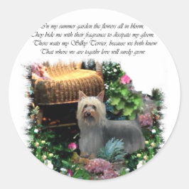 Silky Terrier Kunstgeschenke Runder Aufkleber