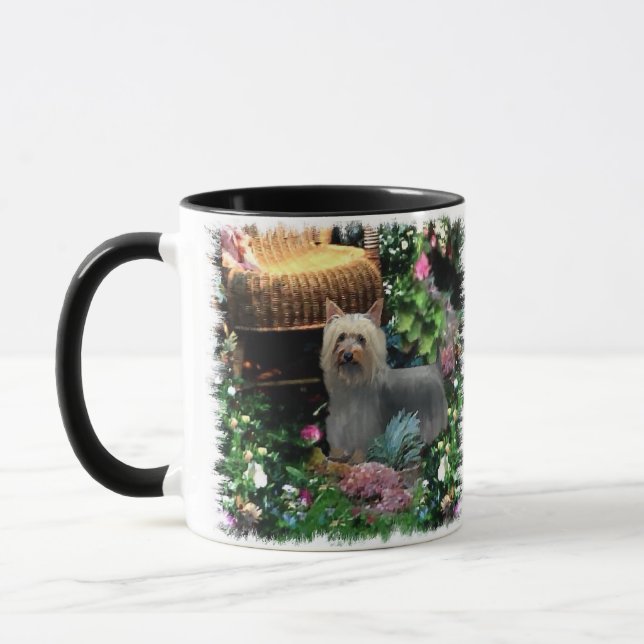 Silky Terrier Kunstgeschenke Tasse (Links)