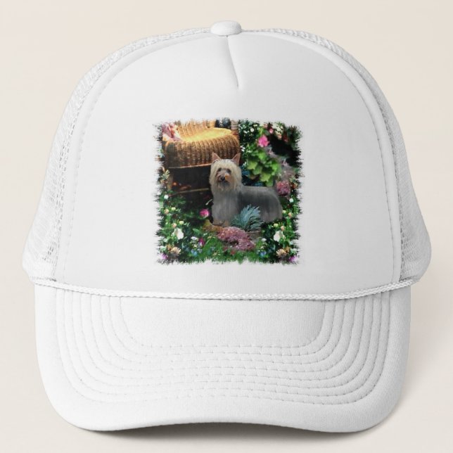 Silky Terrier Kunstgeschenke Truckerkappe (Vorderseite)