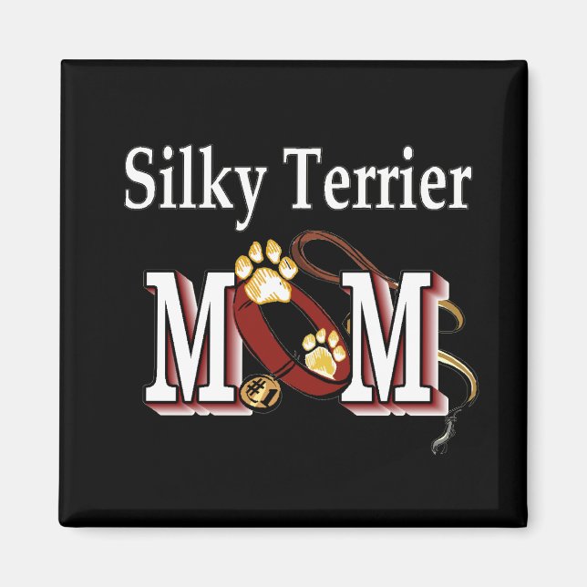 Silky Terrier MAMA Geschenke Magnet (Vorne)