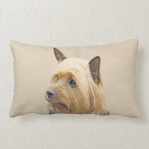 Silky Terrier Painting - Niedliche Hundekunst Lendenkissen