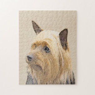 Silky Terrier Painting - Niedliche Original Dog Ar Puzzle