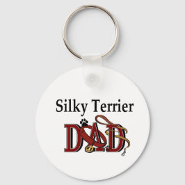 Silky Terrier Vater Geschenke Schlüsselanhänger
