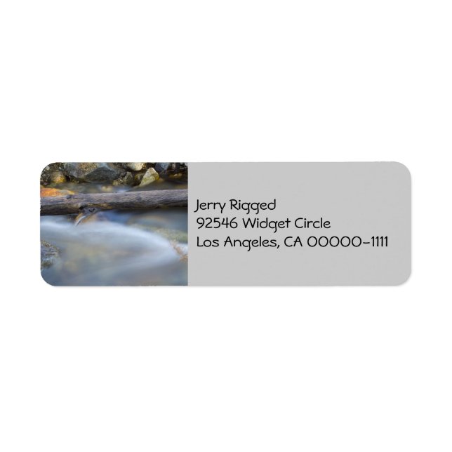 Silky Water 1 Address Label (Vorne)