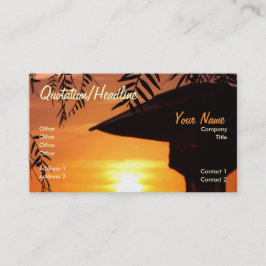 SillouLight Sunset Business Card Visitenkarte