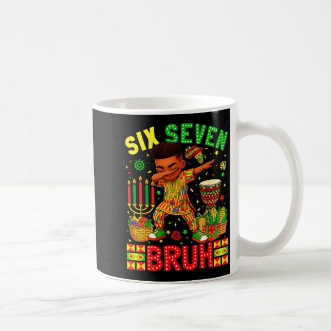 Silly Bruh American Black History 67 Seven African Kaffeetasse (Rechts)