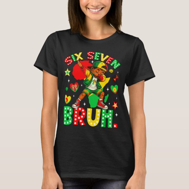 Silly Bruh History Dabbing 67 African American Sev T-Shirt (Vorderseite)