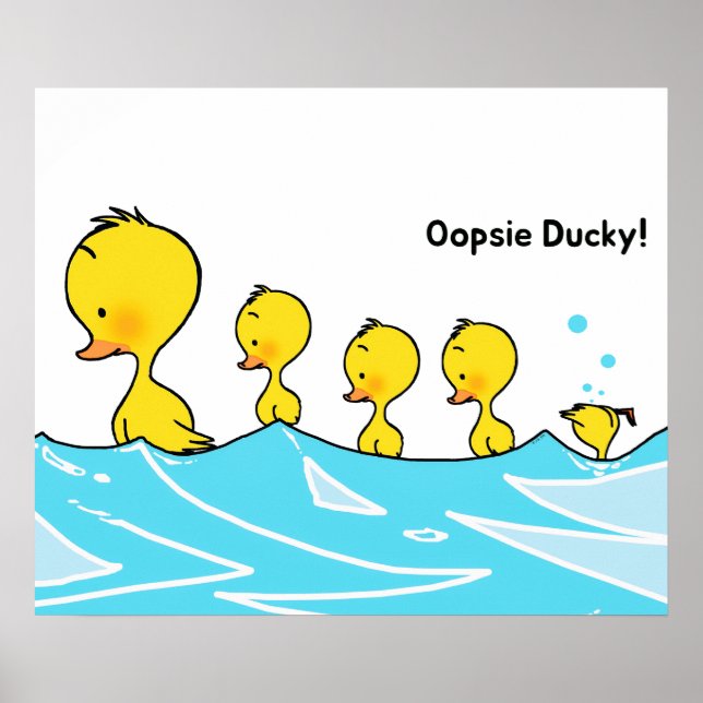Silly Duckling Makes a Splash Poster (Vorne)