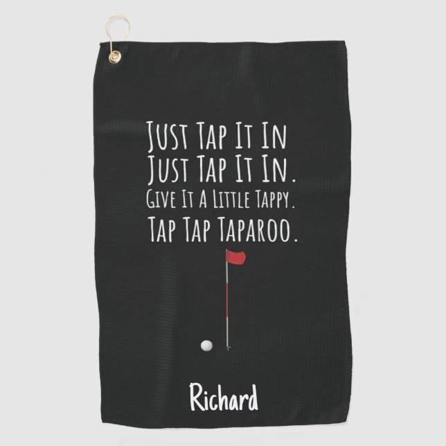 Silly Golf Gifts Funny Humorous Hilarious Weird Golfhandtuch (Vorderseite)