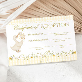 Silly Goose Adoption certificate Gender Neutral Einladung