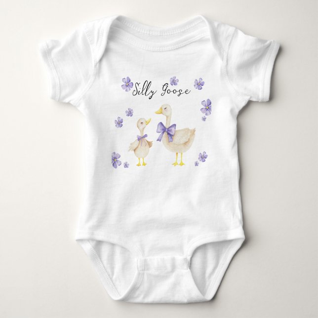 Silly Goose Baby Shower  Baby Strampler (Vorderseite)
