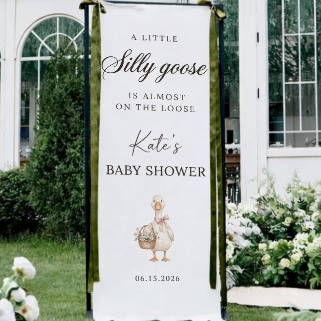 Silly Goose Baby Shower Banner, Personalized Goose Banner (Von Creator hochgeladen)