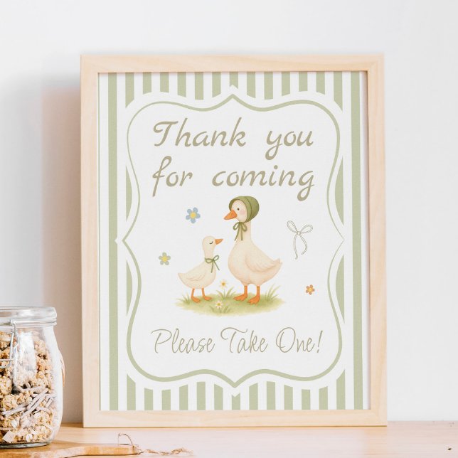 Silly Goose Baby Shower Favor  Poster (Von Creator hochgeladen)