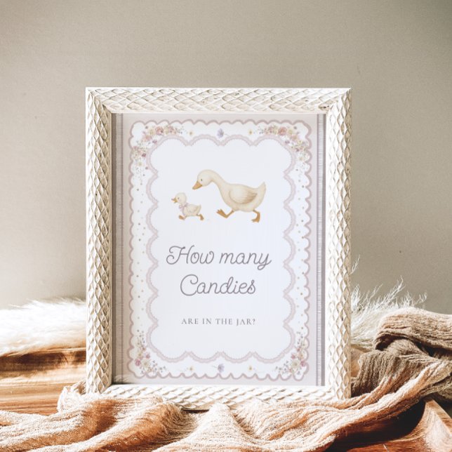 Silly Goose Baby Shower Guess How Many Candies Poster (Von Creator hochgeladen)