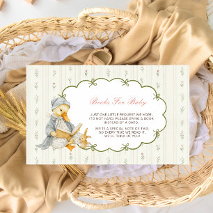Silly Goose Bücher für Baby Shower Beilagekarte Begleitkarte