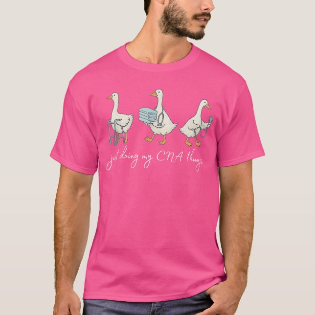 Silly Goose CNA Certified Nursing Assistant Apprec T-Shirt (Vorderseite)