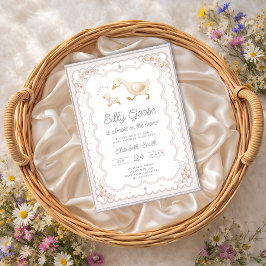 Silly Goose Duck Gender Neutral Baby Shower Einladung