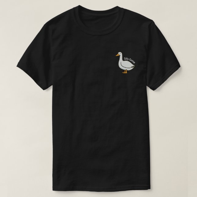 Silly Goose Funny Cartoon Goose T-Shirt (Design vorne)