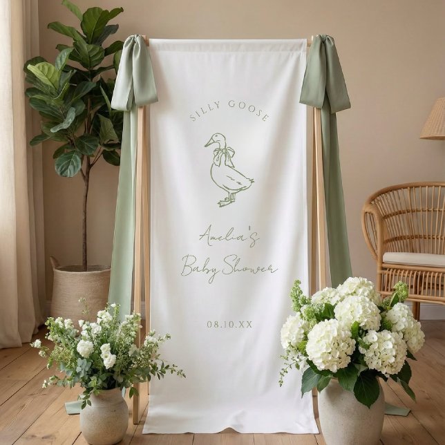 Silly Goose Gender Neutral baby shower Banner (Von Creator hochgeladen)