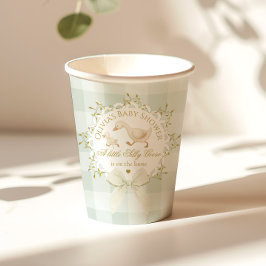 Silly Goose Gender neutral Sage Baby Shower Pappbecher