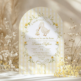 Silly Goose Gender neutral Whimsical Baby Shower Einladung