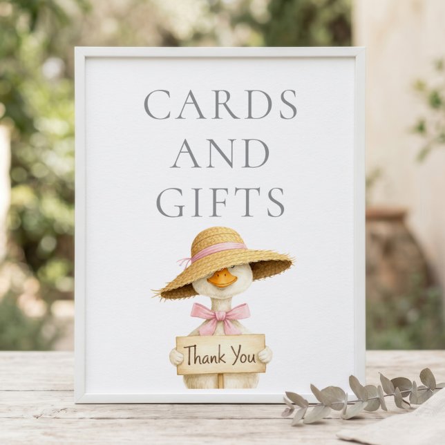 Silly Goose Karten Geschenke Schild Grau Baby Show (Von Creator hochgeladen)