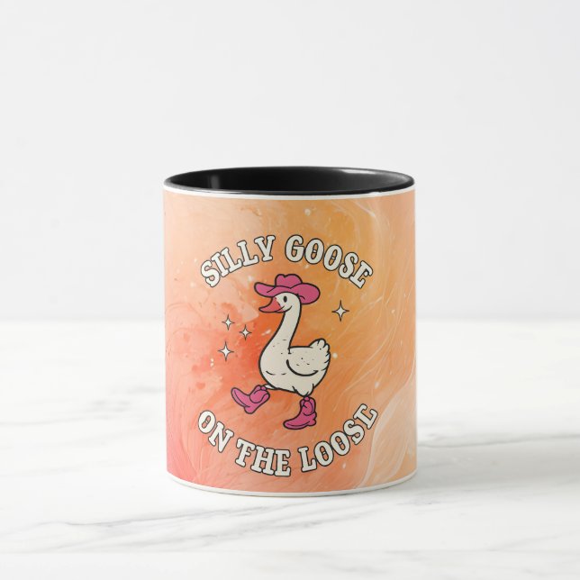 Silly Goose On The Loose Mug – Funny Goose Coffee  Tasse (Zentrum)
