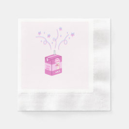 Silly goose party Pink Serviette