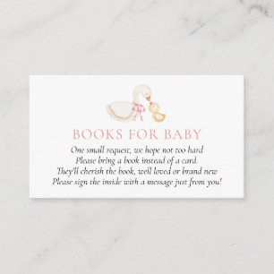 Silly Goose Pink Girl Bücher für Baby-Einlegekarte Begleitkarte