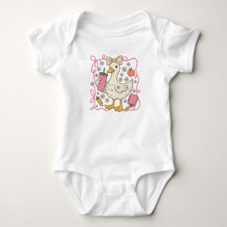 Silly goose teachers☐ Preppy teacher png Baby Strampler