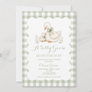 Silly Goose Vintage-Daisy-Baby-Shower-Einladung Einladung